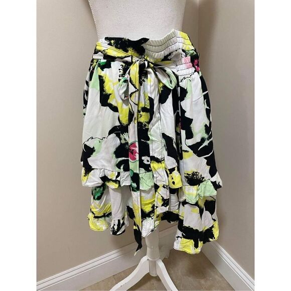 Anthropologie x Peter Som Ruffled Mini Skirt Size S - Picture 3 of 7